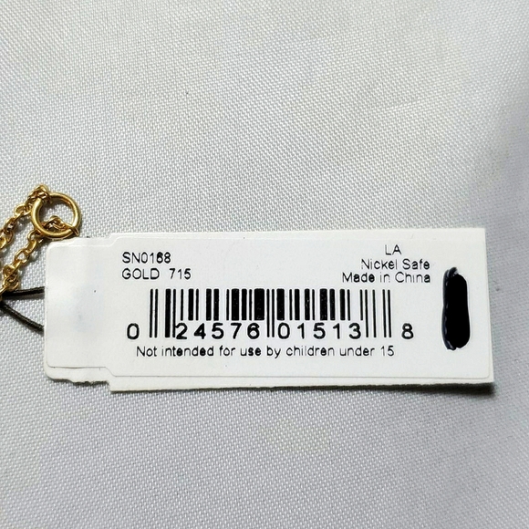 The sak gold tone embossed necklace - Picture 3 of 3